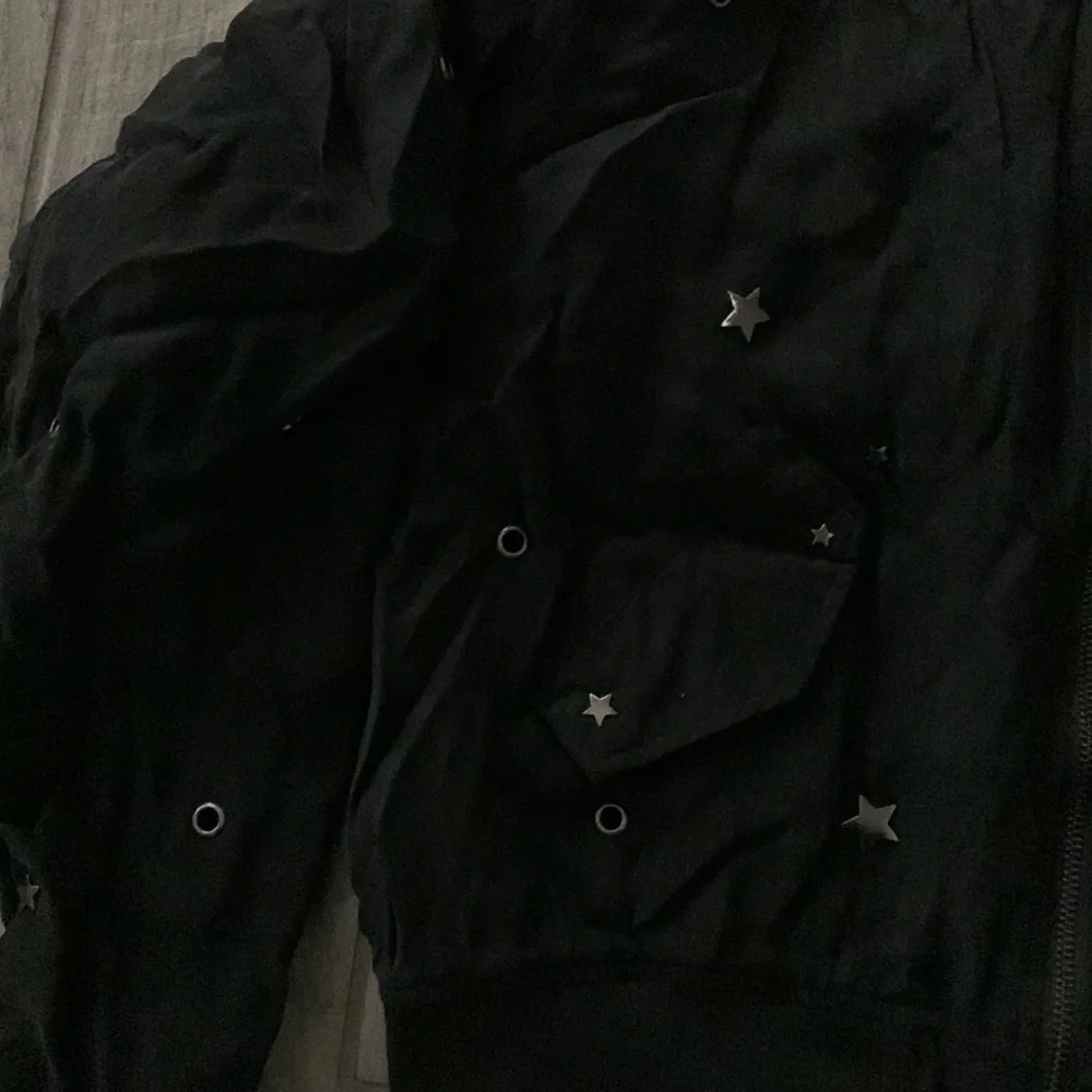 Rails Ace Bomber Jacket in Black & Studded - Picture 5 of 10